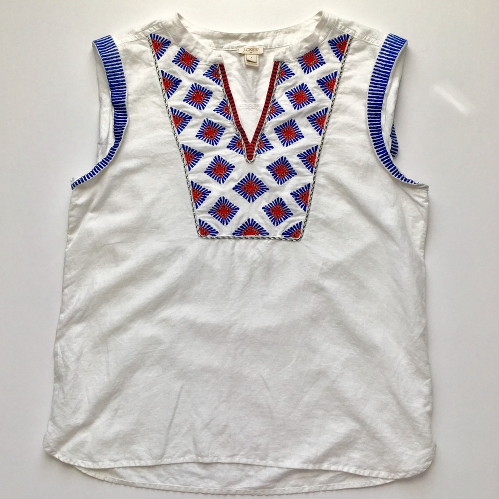 J. Crew sleeveless blouse